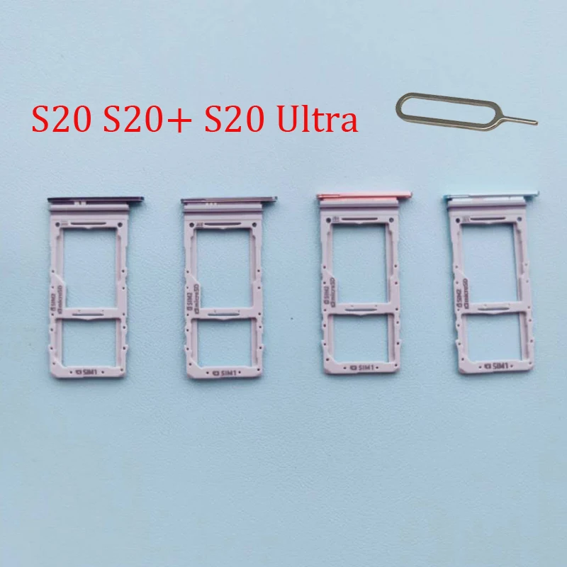 

Лоток для SIM-карты для Samsung S20 Plus Ultra S20 + оригинальный телефон Новый Micro SD карта лоток для Sim-карты адаптер слот для S20 Ultra
