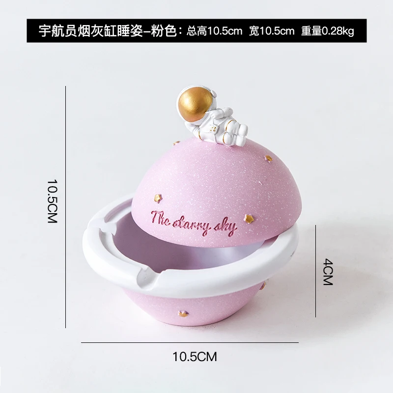 

Lovely Creative Ashtray Resin Funny Living Room Modern Astronaut Desk Smoking Accessories Cendrier Maison Home Decor Ec50yh
