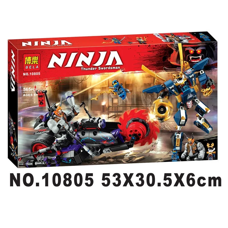 

565pcs 10805 Ninjagoed Killow Vs. Samurai X Mecha Model Building Blocks Bricks with Figures Toys DIY Children birthday Gifts