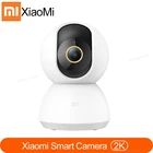 Новая Оригинальная умная IP-камера Xiaomi Mijia, 2K, угол 360 градусов, видео, Wi-Fi, ночное видение, беспроводная веб-камера, камера безопасности, просмотр, Радионяня