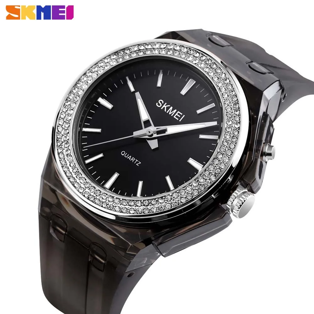 SKMEI Модные Спортивные кварцевые женские часы люксовый бренд повседневные
