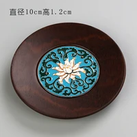 colored enamel tea mat coaster cup mat tea ceremony japanes kungfu tea cup holder heat insulation saucer set accessories