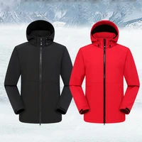 facecozy winter fleece soft shell jacket men waterproof outdoor uv protection hiking jackets woman windproof mountaineering suit