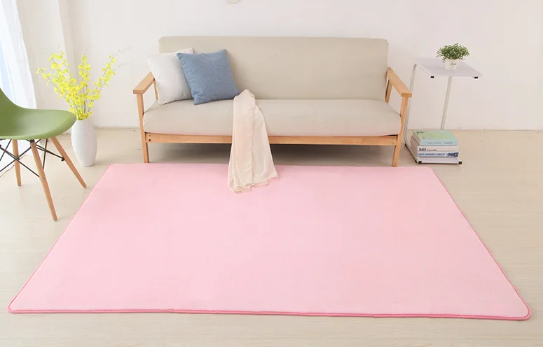 Pink 160x200 см короткошерстный коралловый бархатный ковер для гостиной, напольный коврик, коврик для кофейного столика, одеяло для спальни, коврик для кровати, напольный коврик, подушка для двери - Цвет: Pink