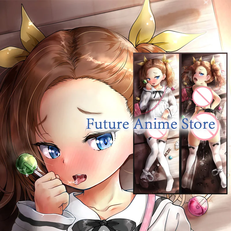 Двусторонний чехол для подушки Dakimakura Anime Loli Little Girl с принтом в натуральную