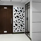 12 шт. в упаковке, съемные самоклеящиеся настенные наклейки 3D галька наклейки зеркальная поверхность виниловая настенная живопись украшение для гостиной украшение дома