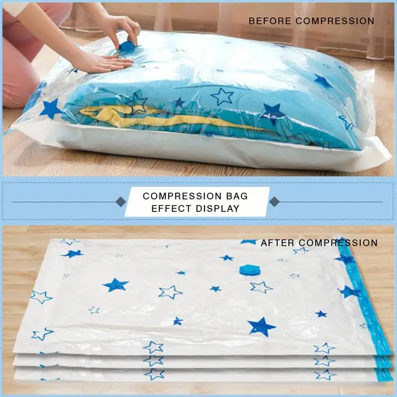 

Пластиковый пакет для хранения одежды, вакуумный компрессионный пакет, Домашний Органайзер, принадлежности для спальни, домашнего хозяйст...