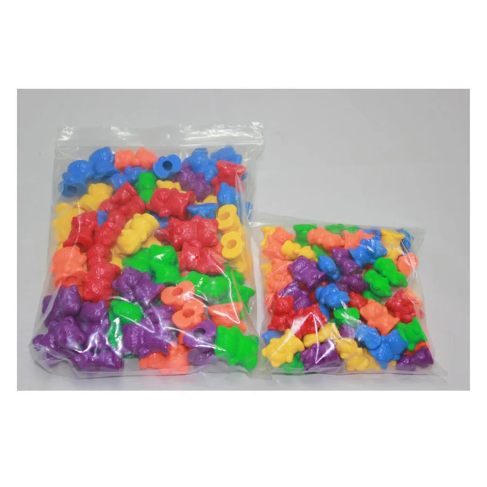 60 шт. шестицветные счетные медведи Обучающие игрушки цветные сортировочные для