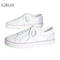 canvas shoes flats casuales white sneakers for ladies fashion new comfy lace up sport girls school shoes woman vulcanize shoes