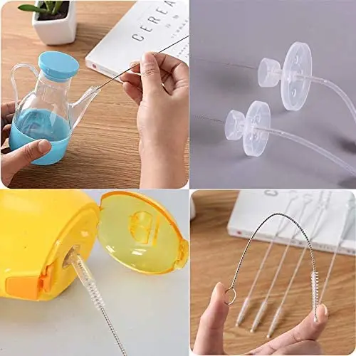 10pcs Drinking Straw Brush Cleaning Kettle Spout Tumbler Pipe Tube Cleaner for Baby Bottle Funnel Teapot Nozzle Glasses - купить по