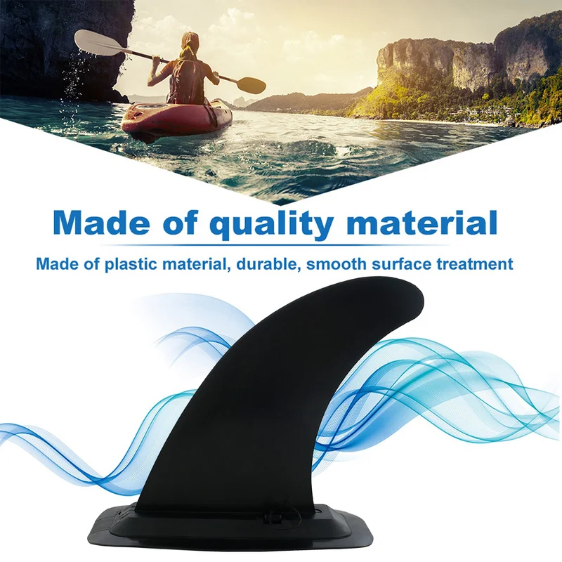 1 шт. черный каяк отслеживание плавник большой размер встраиваемые плавники Skeg