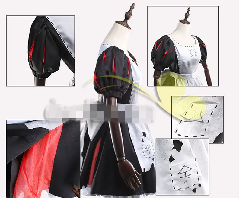 Алиса: безумие возвращается Косплей рок Алиса желтый костюм косплей платье