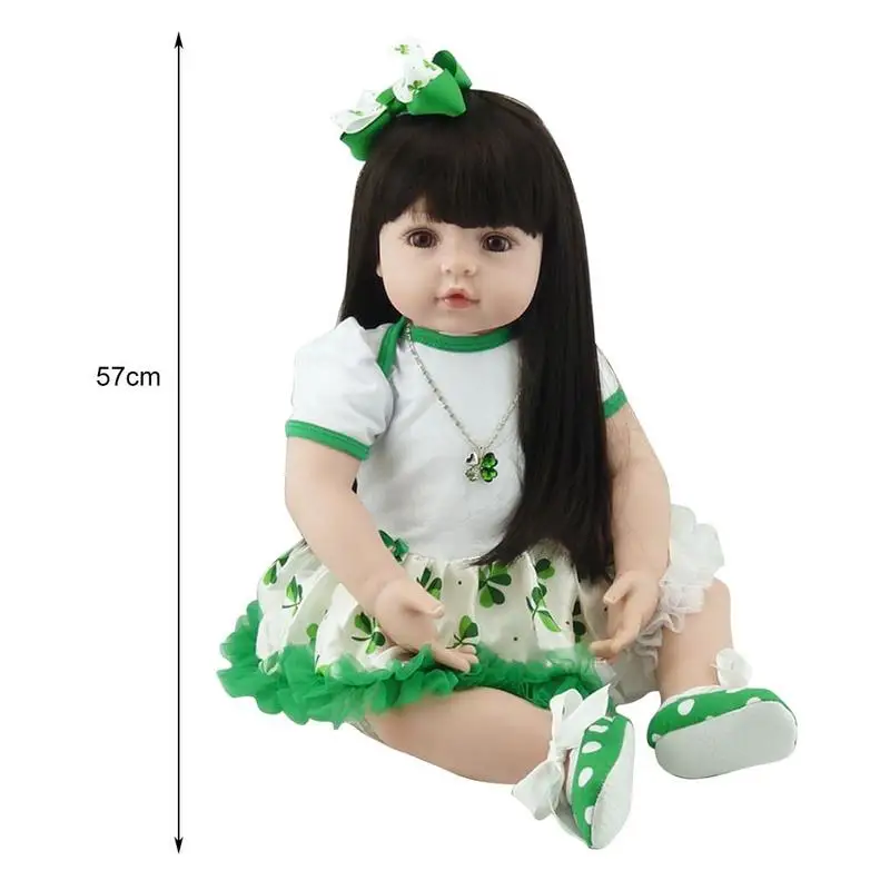 

Big size 60CM reborn toddler silicone reborn girl children Reborn gift F5L1