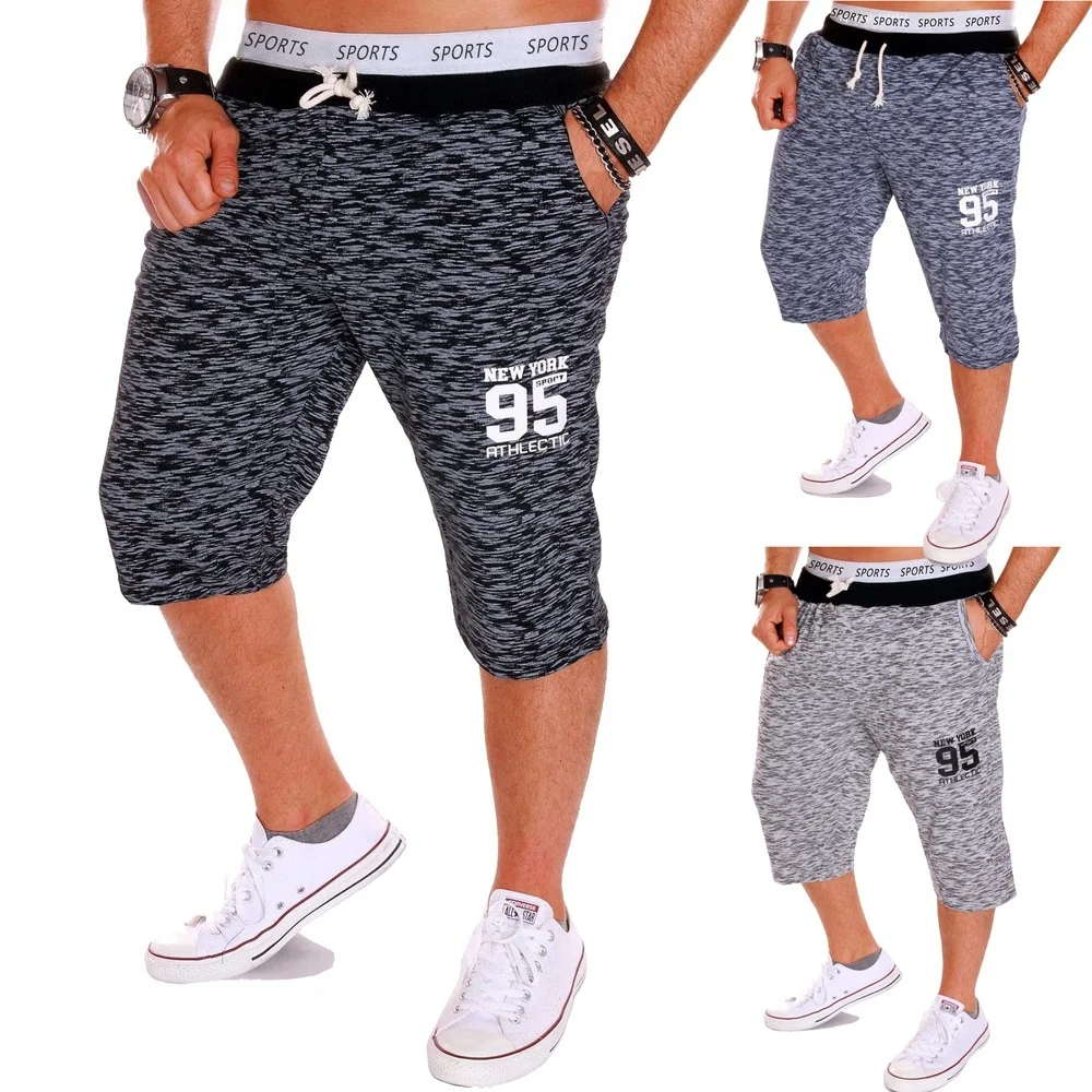 

Mens Shorts Bodybuilding Gyms Shorts Workout fitness Camouflage Sweatpants Run Outdoor Sports Calf-Length Men Joggers Shorts