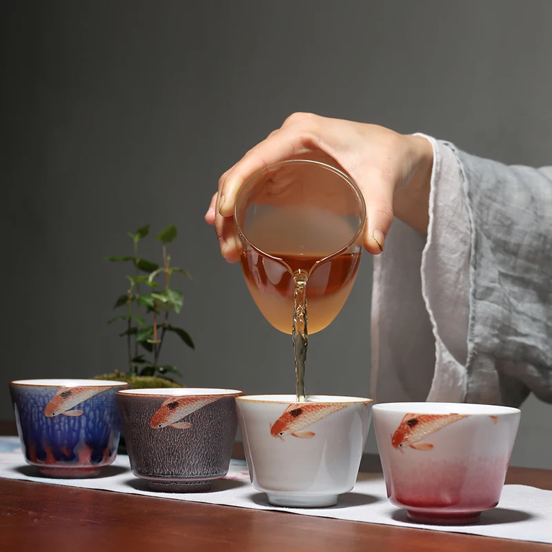 100 мл керамическая чашка для чая в печи чайная чайный набор кунг фу воды винтажная