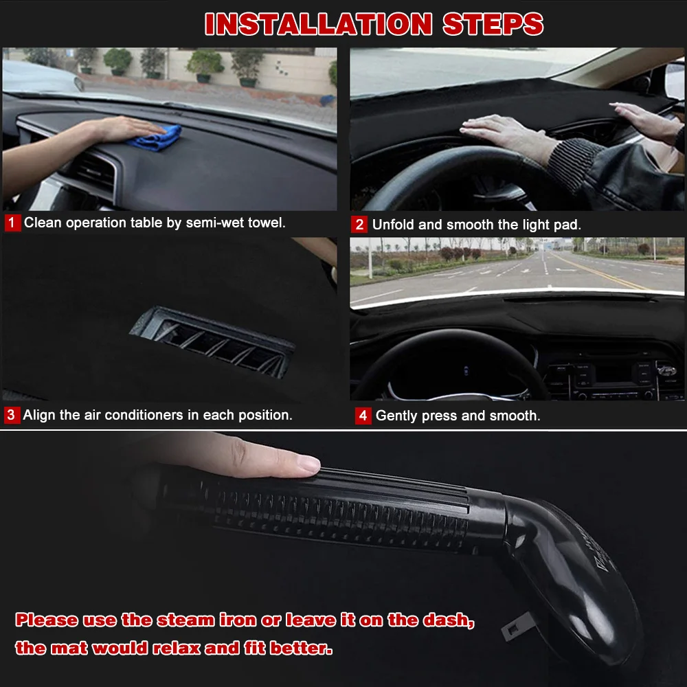 

Dash board Cover Protective Pad For 07-13 GMC Sierra Chevrolet Silverado Car Accessories Dash Board Sunshade Carpet 1 Piece