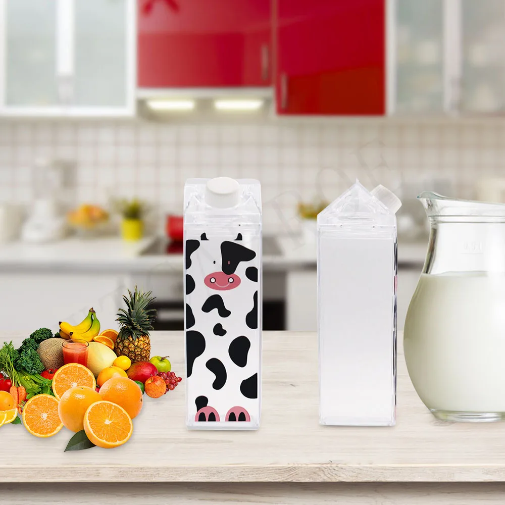 Наружные небьющиеся животные пластиковые свежие белые коровья Молоко бутылки