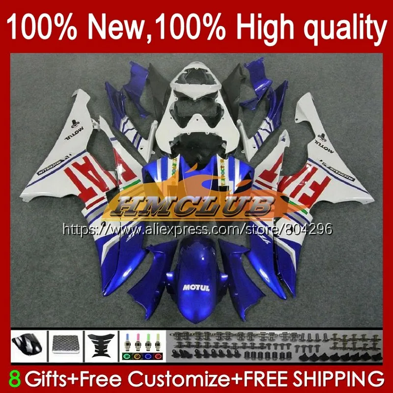 

Корпус для YAMAHA YZF600 YZF-R6 YZFR6 08 09 10 11 16 60No.24 YZF 600 R 6 YZF R6 2012 2013 2014 синий белый 2015 2016 обтекатель