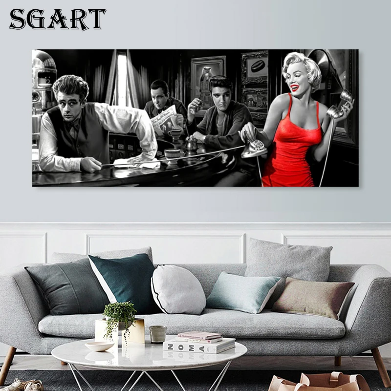 

Sexy Marilyn Monroe Canvas Paintings Posters And Prints Wall Art Decoration Pictures For Modern Living Room Decor Painting