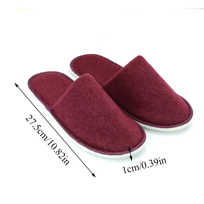 2019 New Winter Home Slippers Indoor Floor Shoes Hotel Travel Spa Slipper for Women Men Slides Guest 27.5cm | Обувь