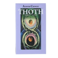 thoth tarot 78 cards deck mysterious divination oracle playing card family party board game english version color tarot