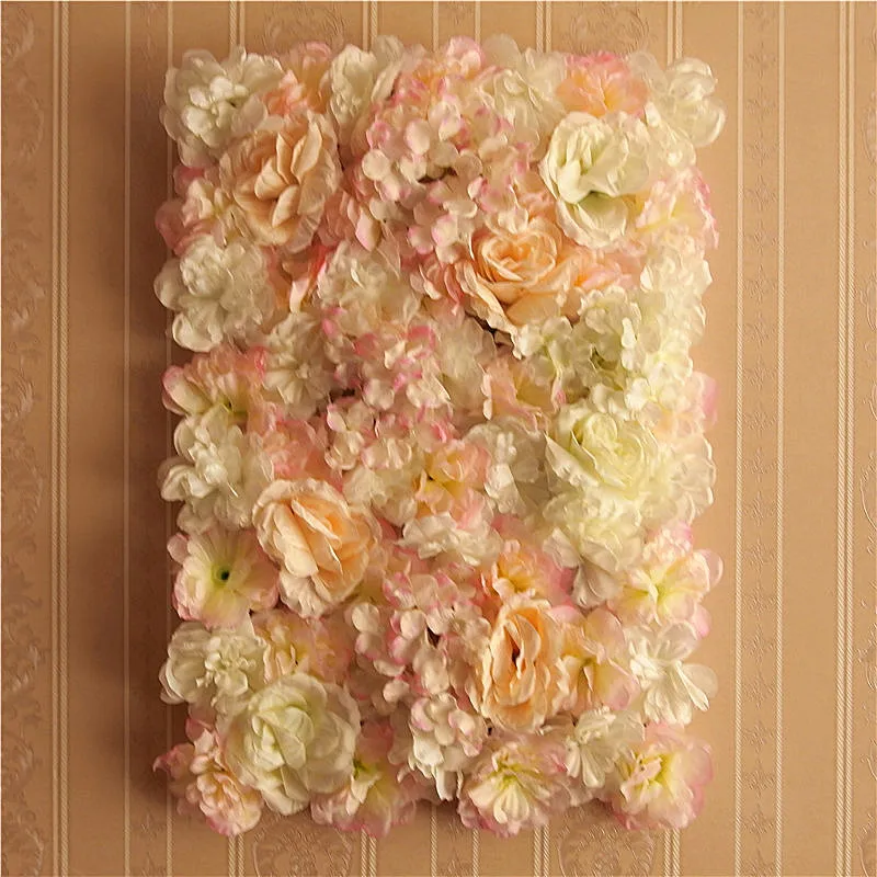 

60CM*40CM Customizable Flower Wall Hang Decorations Beautiful Backdrop Warm Wedding Party Birthday Decor Simulation Flower Wall