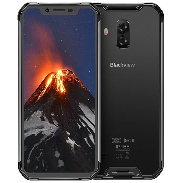 Цена вентилятора BLACKVIEW BV9600 Pro IP68 6GB+ 128GB P70 смартфон 16MP 6,21 дюймов FHD+ Беспроводная зарядка NFC 4G Android 9,0 мобильный телефон - Цвет: Black