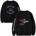 Свитшот с круглым вырезом и принтом, в стиле Харадзюку