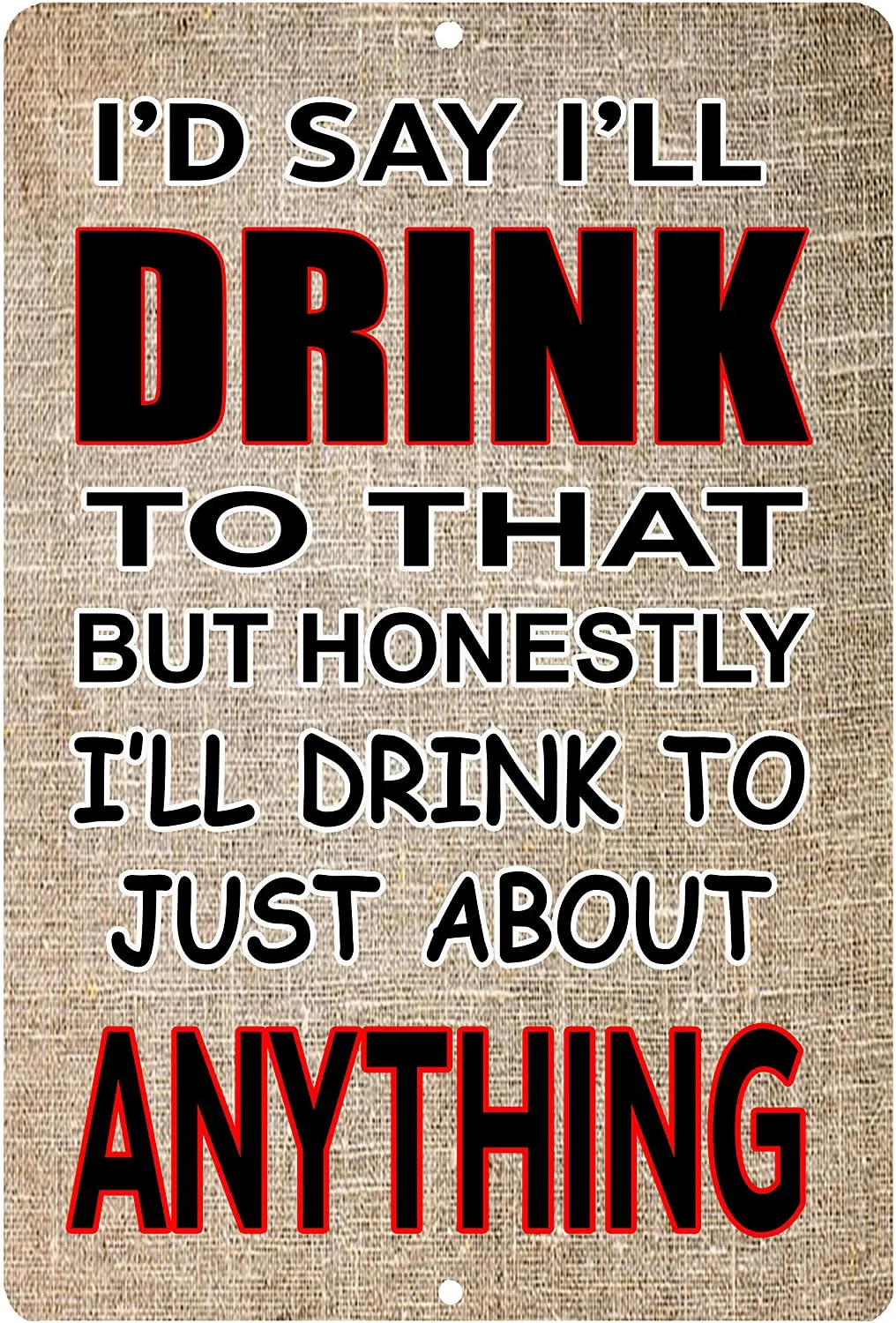 

Rogue River Tactical Funny Beer Alcohol Sign Metal Tin Sign Home Bar Kitchen Drink to Anything