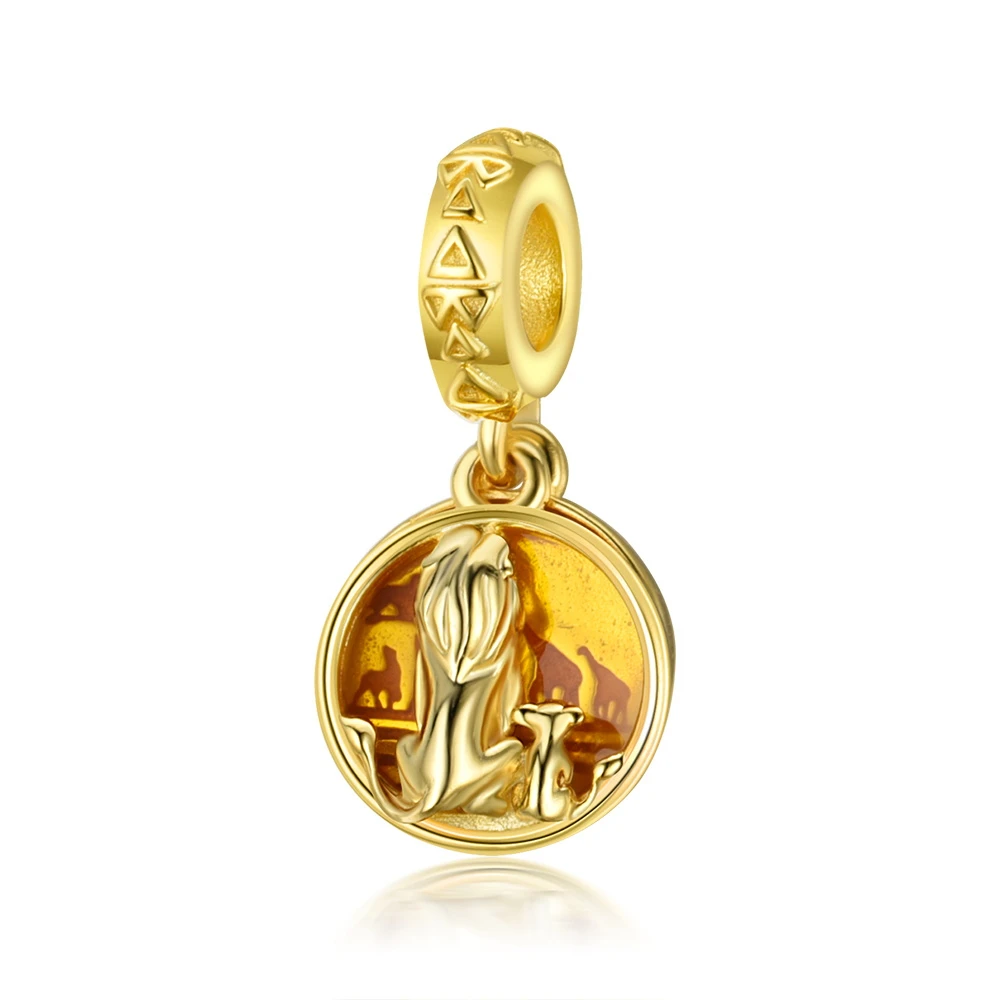 Devolove новинка 100% серебряные бусины 925 пробы Король Лев Simba муфаса подвески