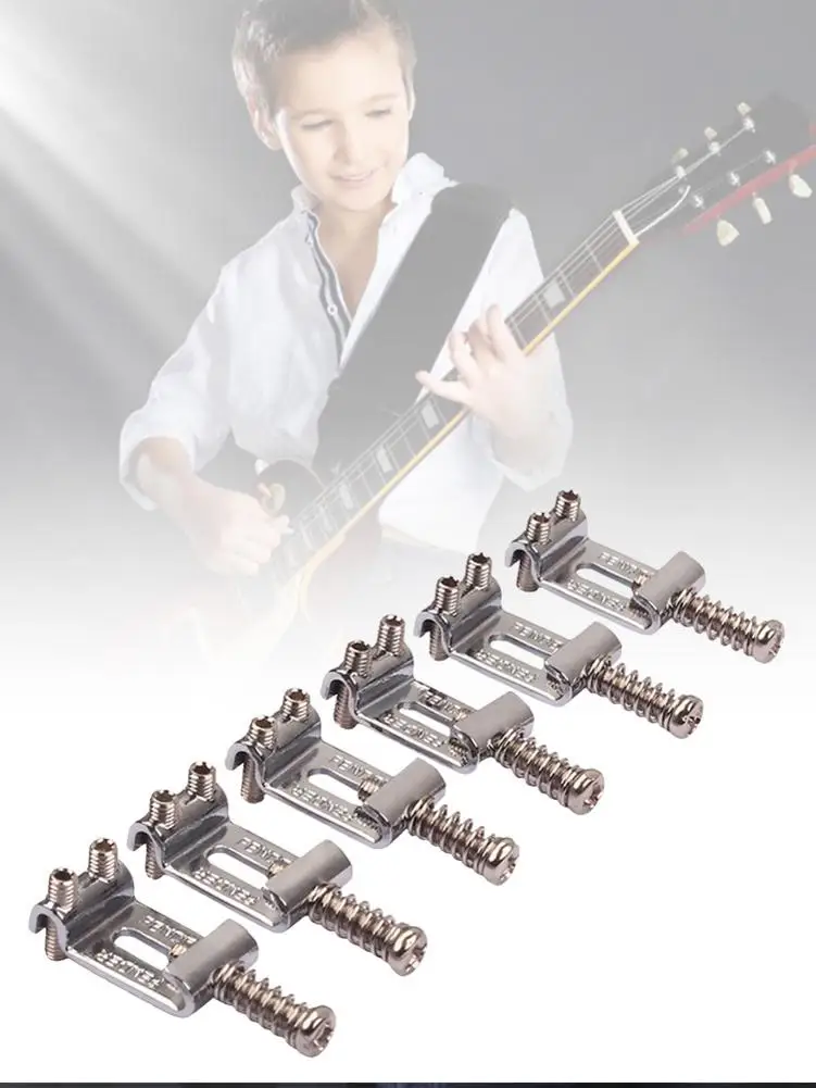 Седла для гитарного моста металлические с фиксированным жестким хвостом