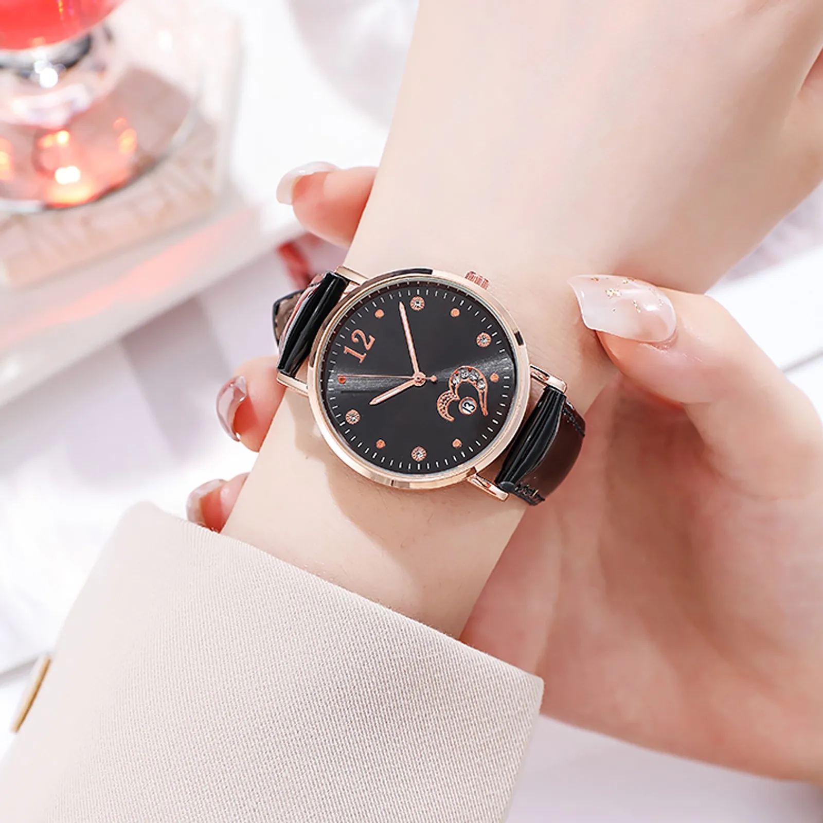 

2021Women Watch Luxury original Luxury Jewelry Watches Quartz Watch Leauter Dial Casual Bracele Watch Relogios Feminino Fashions