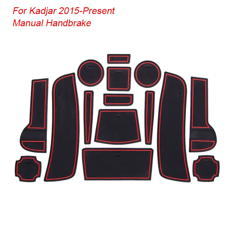 16 шт. автостайлинг для Renault Kadjar 2015-2020 латексные прокладки ворот внутренние