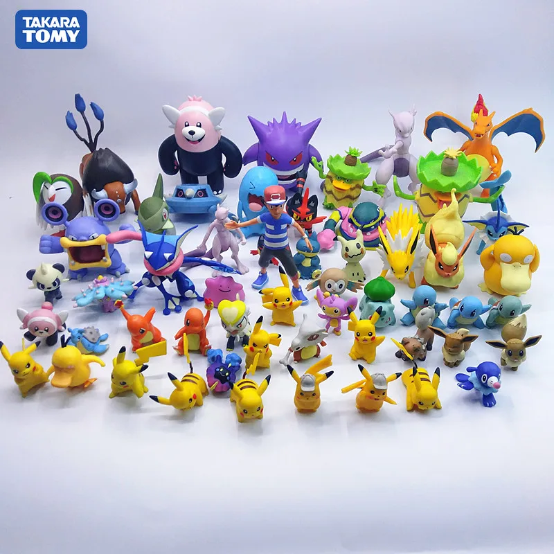 TAKARA TOMY Pokemon Greninja Charmander Evee Сквиртл Пикачу аниме фигурки модель игрушки для