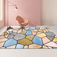 1pc european style bathroom carpet crystal velvet abstract geometric bath absorbent mat home living room rugs bedroom carpets