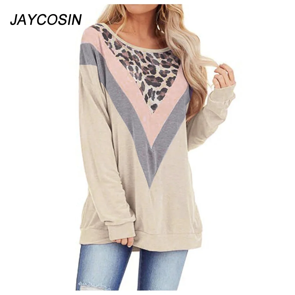 Блузка женская с длинным рукавом офисный Повседневный пуловер в стиле пэчворк