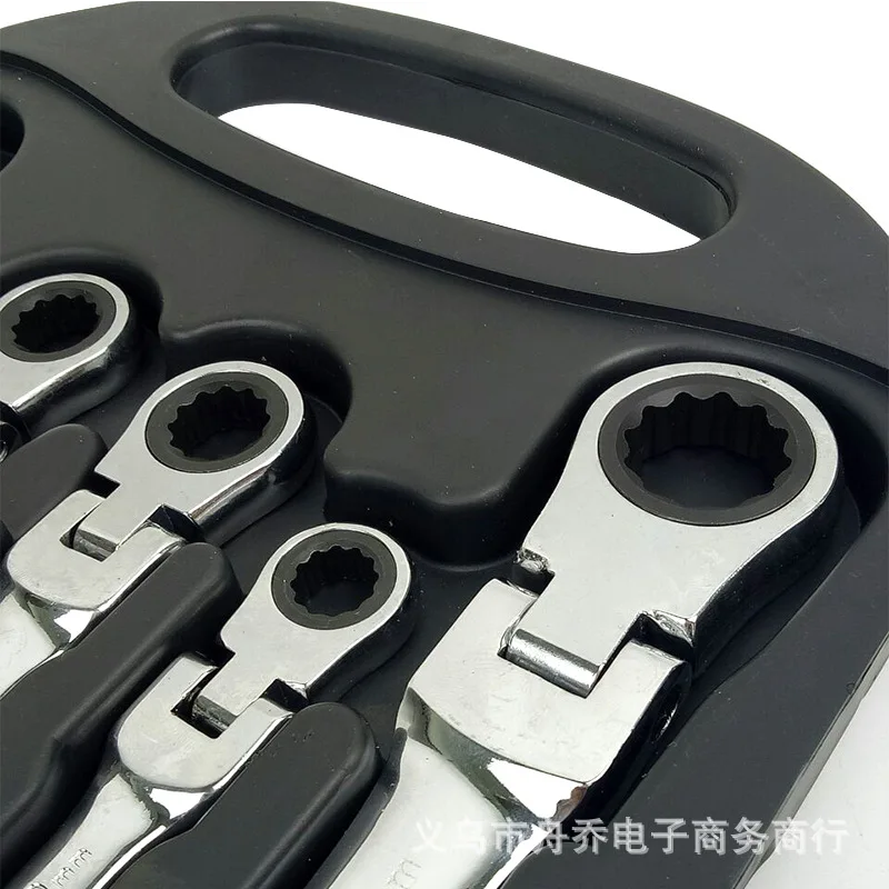 Набор гаечных ключей с трещоткой многофункциональный инструмент подвижной