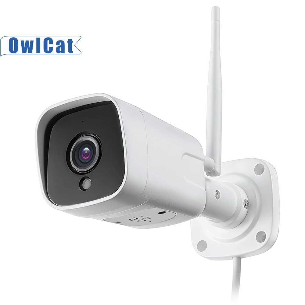IP-камера видеонаблюдения OwlCat уличная с поддержкой Wi-Fi 5 Мп 2 МП микрофоном и