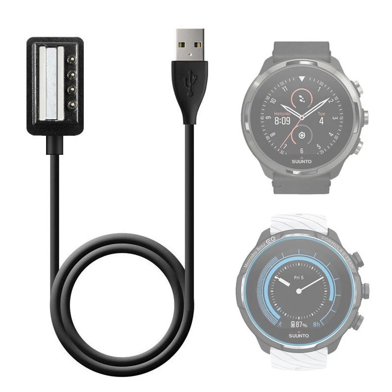 

Dock Charger Adapter USB Charging Cable Power Charge Cord for Suunto 9/Baro/D5 Spartan Ultra/Sport Wrist HR/Ambit 4 Smart Watch