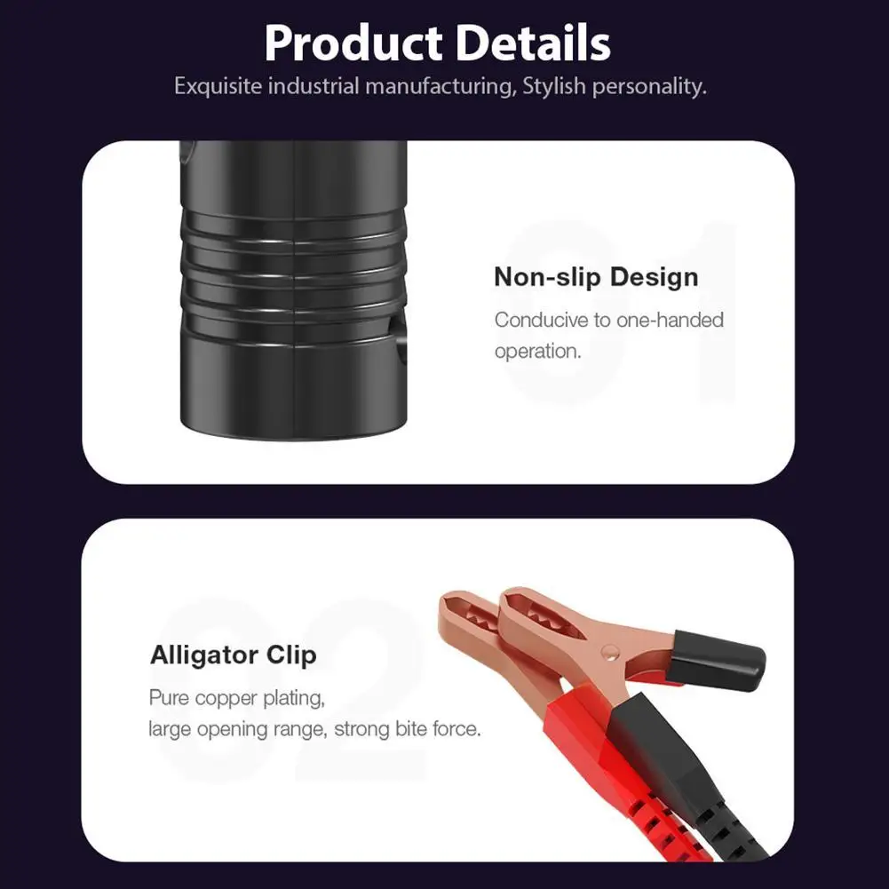 

BM560 6V 12V Car Battery Analyzer Battery Tester Multi-language Automobile Battery Analyzer Charging Cranking Test Tools