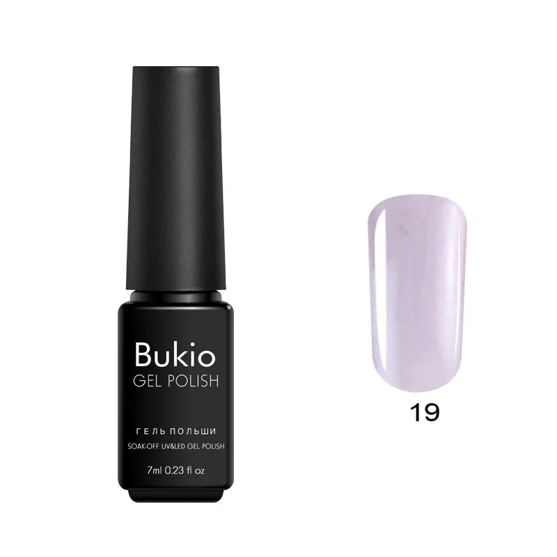 Bukio 29 чистых цветов Гель-лак 7 мл полуперманентные эмали замочить от УФ-гель лак для маникюра и ногтей дизайнерские украшения - Цвет: 19