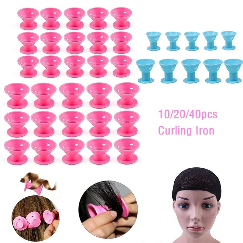 40 шт. силиконовые щипцы для завивки волос инструменты самостоятельного укладки