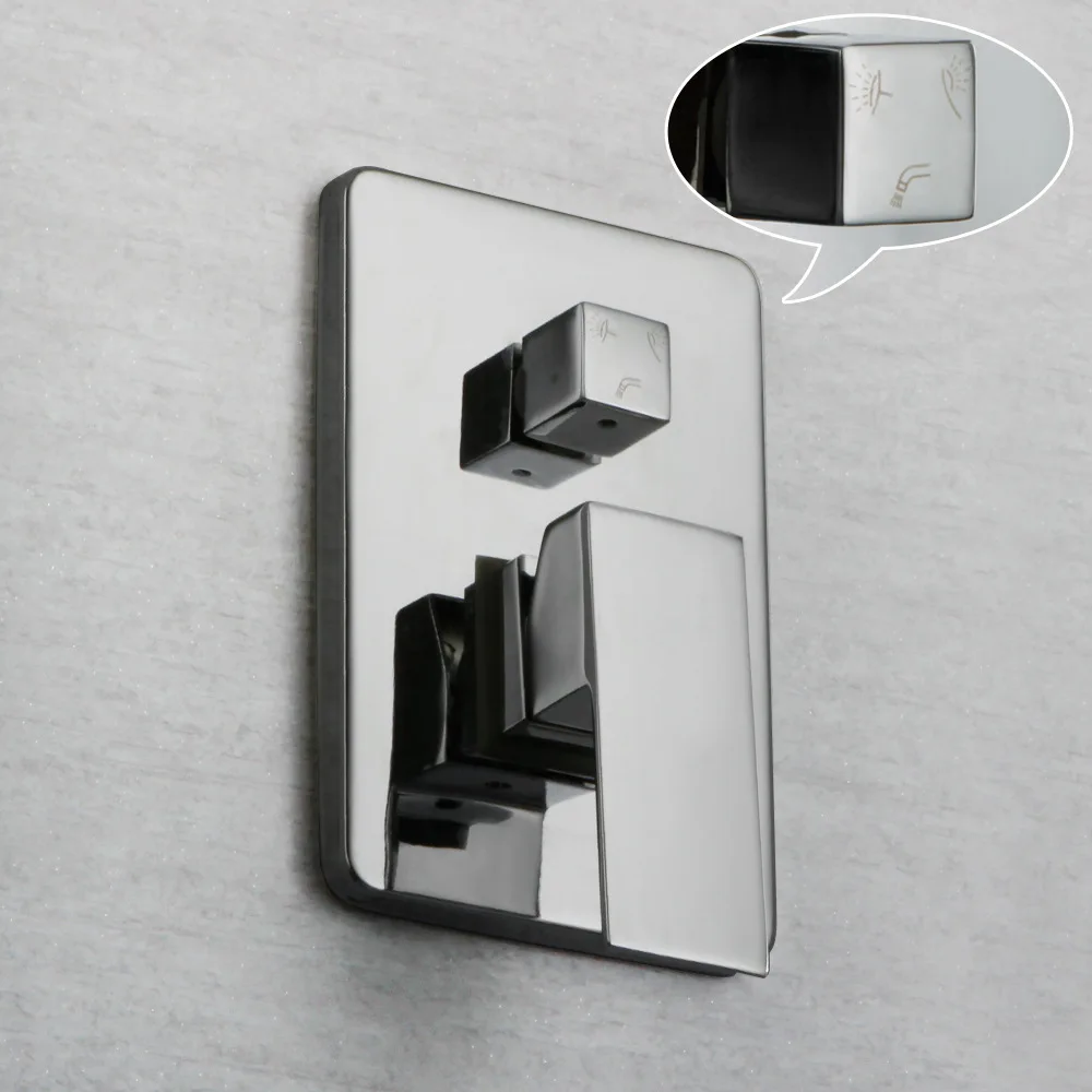 Латунные смесители для душа черный 3 функции душевой контроллер клапан