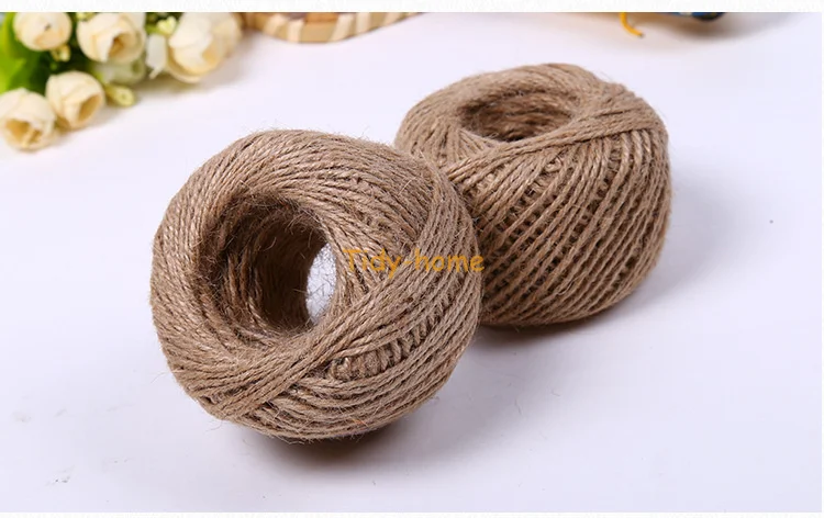 100 ярдов натуральный пеньковый Канат из натурального джутового шпагата джутовый