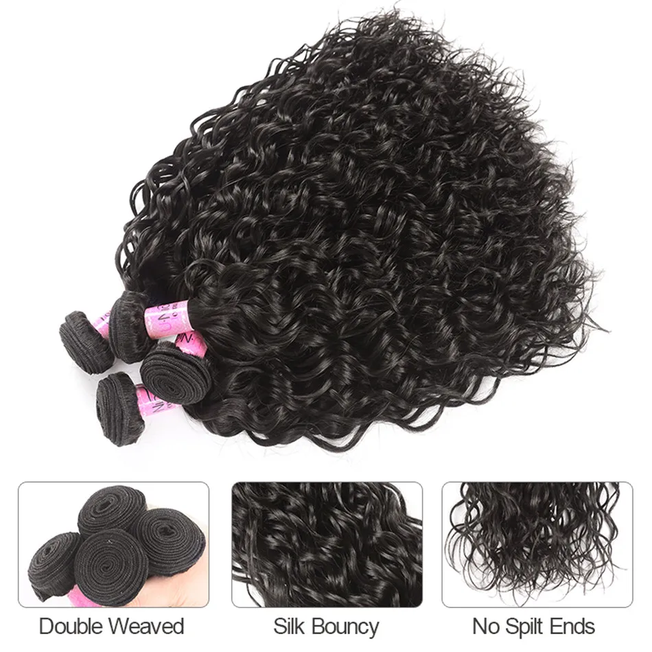 Волосы UNICE перуанские волнистые пучки 3 шт. уток 100% человеческие волосы