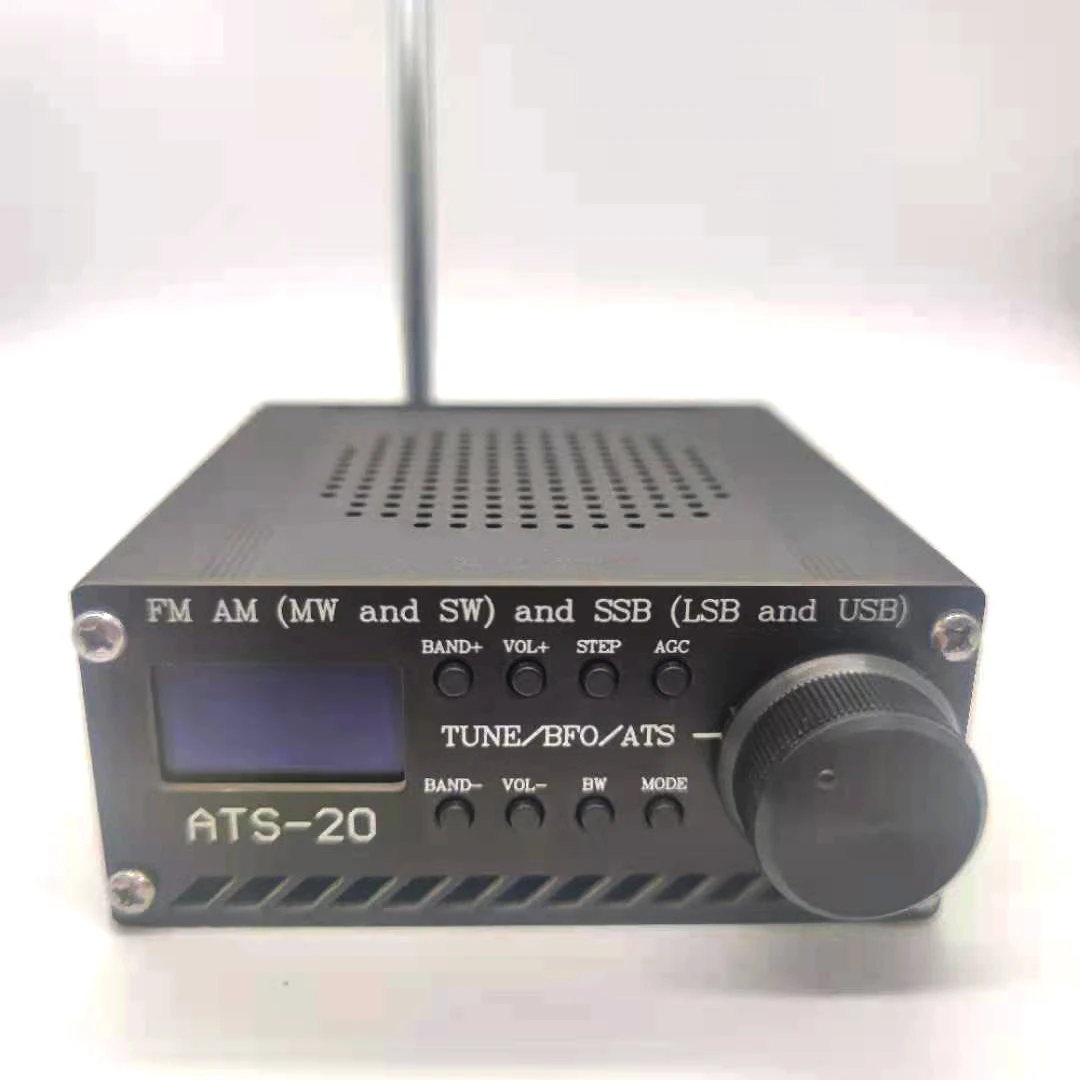 В собранном виде SI4732 всех диапазонов радиоприемник FM AM (MW & SW) боковая полоса (SSB) (LSB & USB) с литиевая батарея + антенна + Динамик + чехол