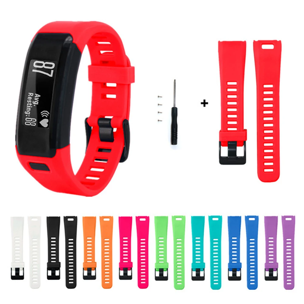 Для Garmin Vivosmart HR Band классический силиконовый Смарт часы ремешок мягкий браслет