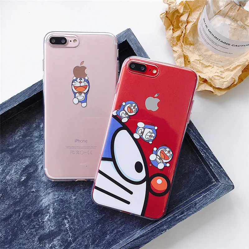 Забавный милый чехол с рисунком дораэмона для iPhone X 6 6s 7 8 Plus Xr Xs Max Capa