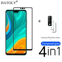 4in1 protective glass for huawei y8s tempered glass for huawei y5p y6p y7p y8p y9s y6s camera screen protector for huawei y8s