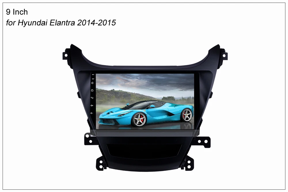 SINOSMART 2.5D IPS/QLED экран 1G/2G автомобильная навигация GPS плеер для hyubai Elantra Avante MD 2011 2015 32EQ